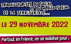 Fédération SUD Collectivités Territoriales : Préavis de grève pour la journée de mobilisation des secteurs social et médico-social