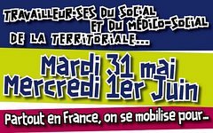 Fédération SUD Collectivités Territoriales : Le 31 mai et le 1er juin, les travailleur.ses du social et du médico-social en lutte